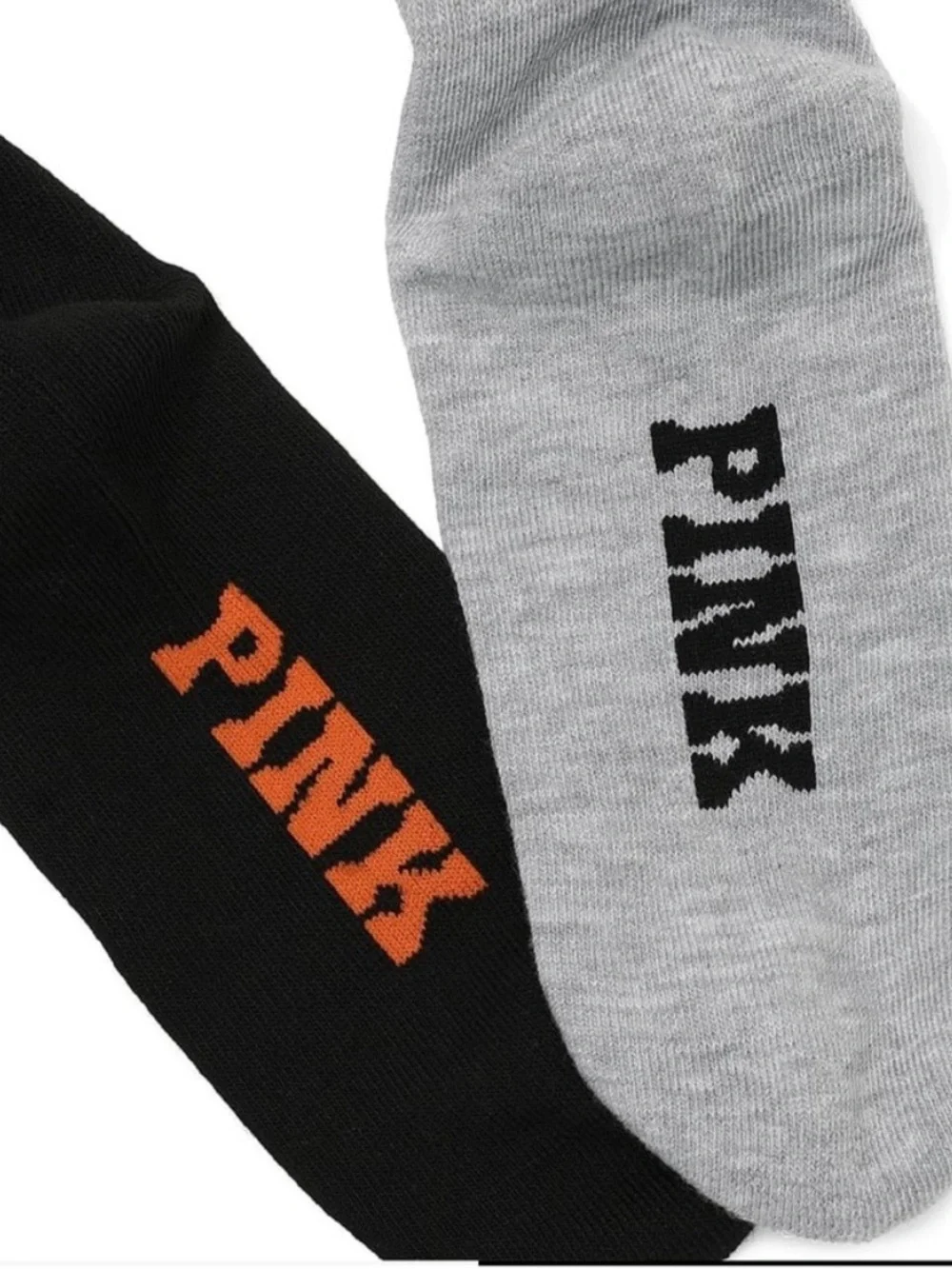 Women’s  Quarter  Sock 2-Pack — Black & Gray with Embroidered Motifs